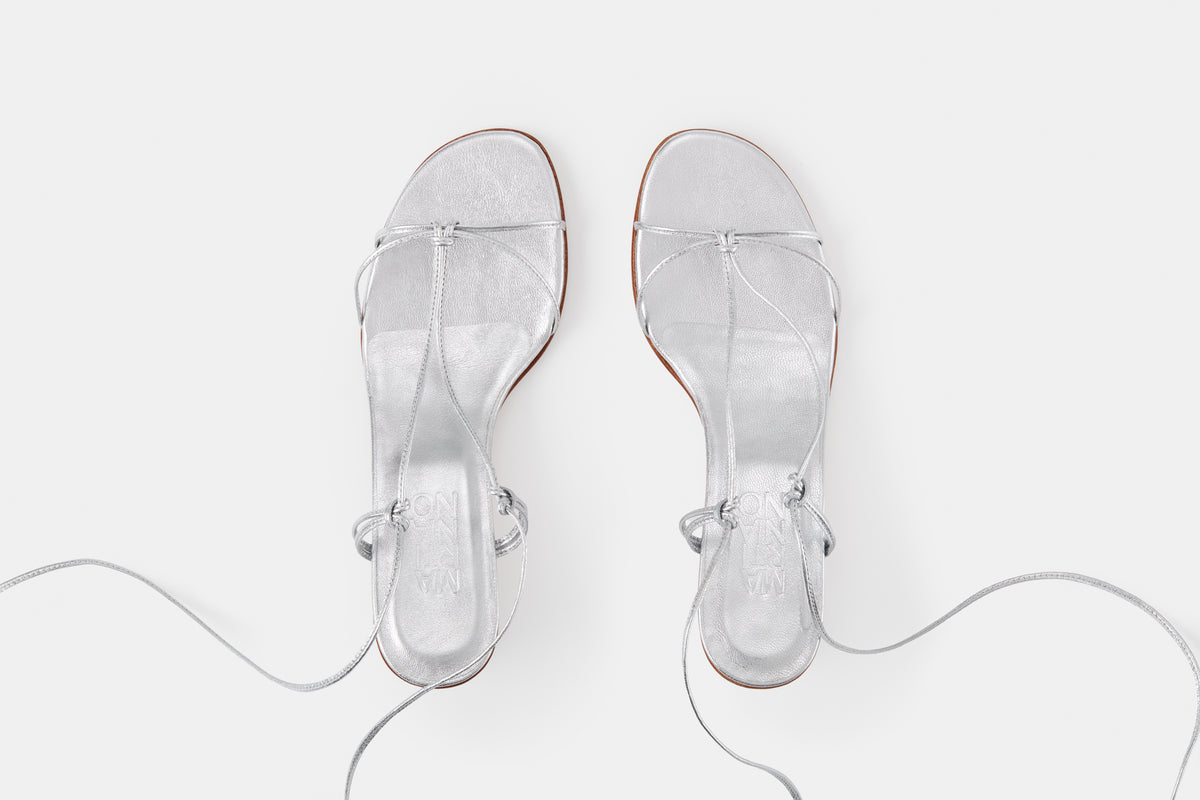 消費税無し Spaghetti shoes Martiniano – Silver 靴