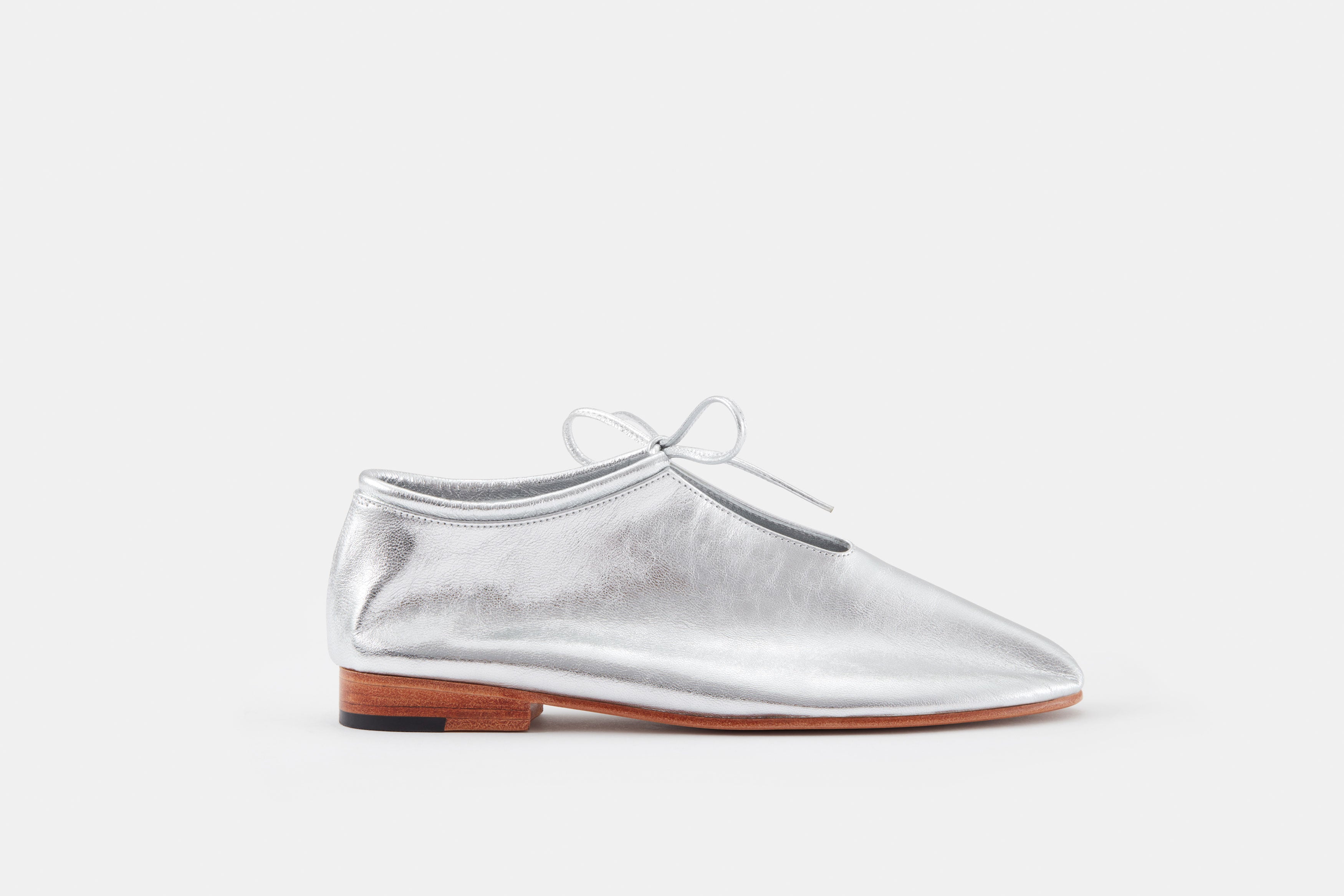 Party Flat Silver – Martiniano shoes
