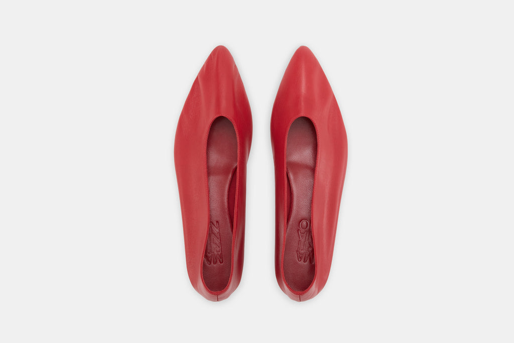 Party Flat Red – Martiniano shoes